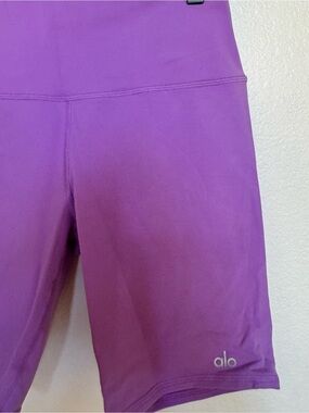 ALO Yoga High-Rise Purple Bike Shorts